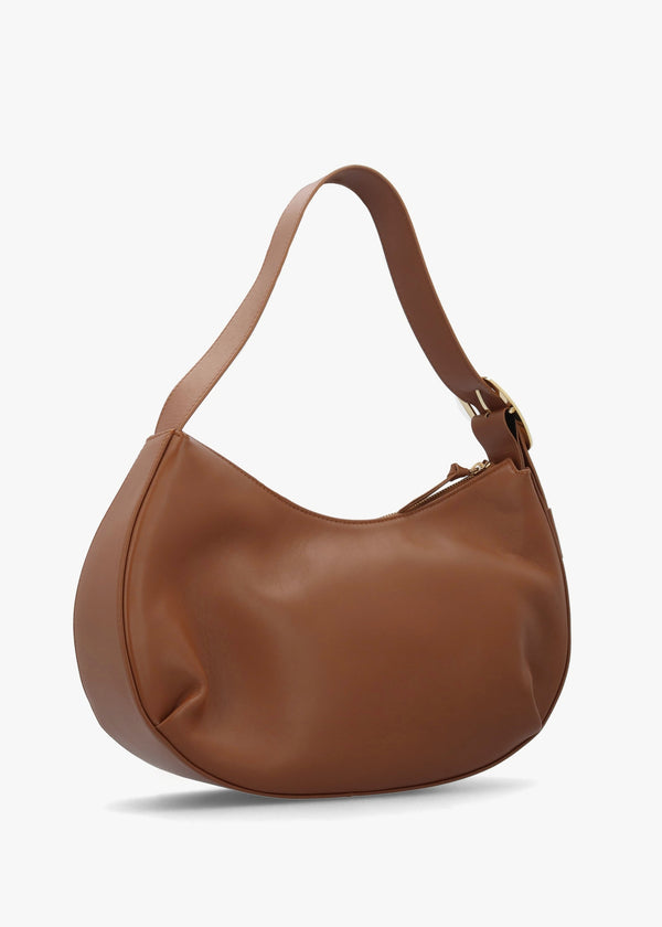Medium Sutton Tan Leather Shoulder Bag