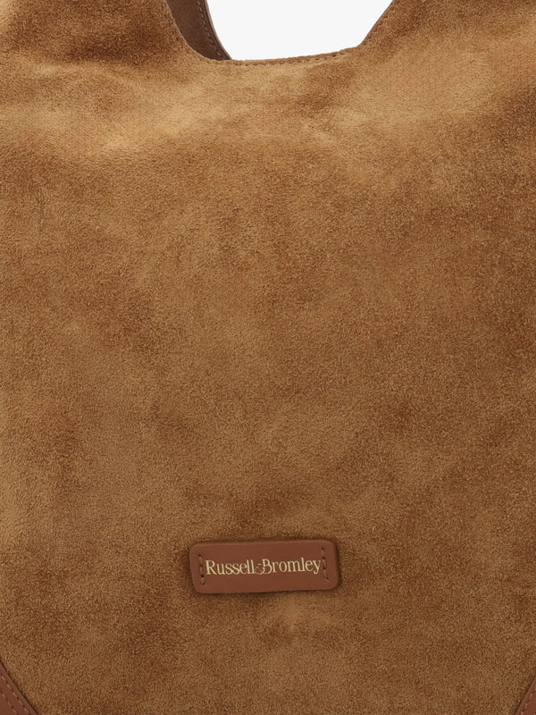 Counter Tan Leather & Suede Hobo Shoulder Bag