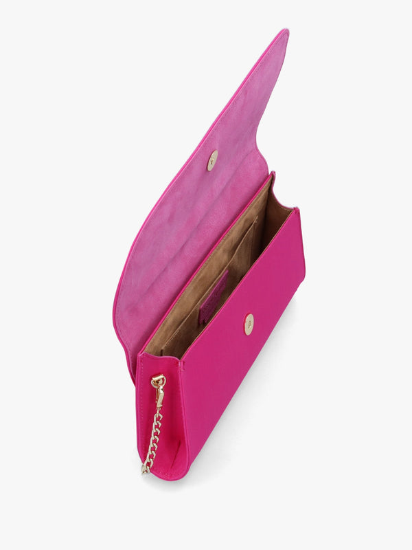 Colby Moiré Hot Pink Clutch Bag
