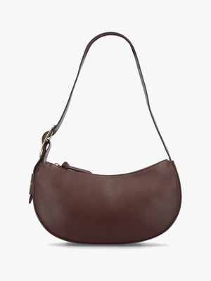 Small Sutton Brown Leather Shoulder Bag