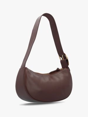 Small Sutton Brown Leather Shoulder Bag