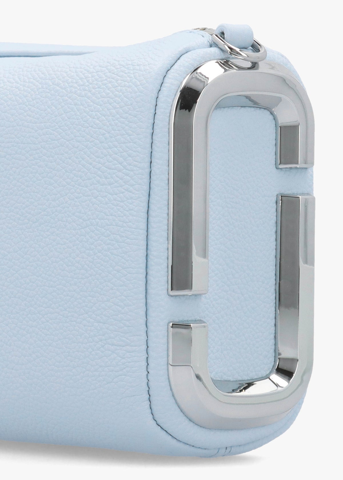 The Snapshot Cloud Blue Leather Shoulder Bag