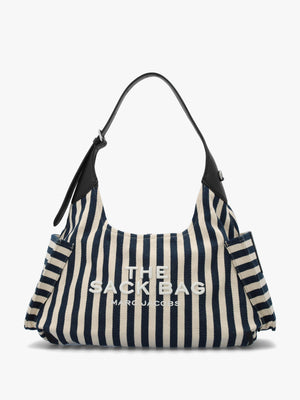 The Striped Canvas Belted Blue Sea Multi Sack Bag