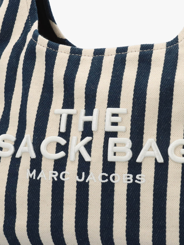 The Striped Canvas Belted Blue Sea Multi Sack Bag