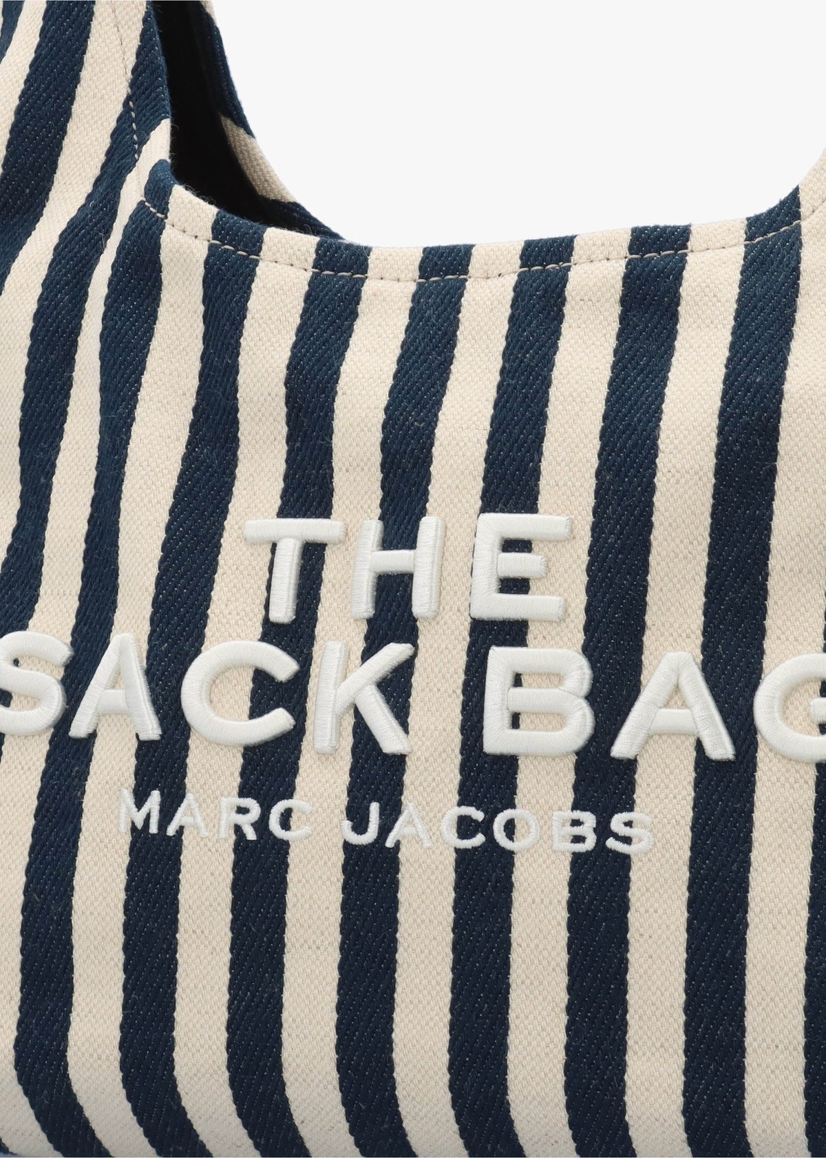 The Striped Canvas Belted Blue Sea Multi Sack Bag