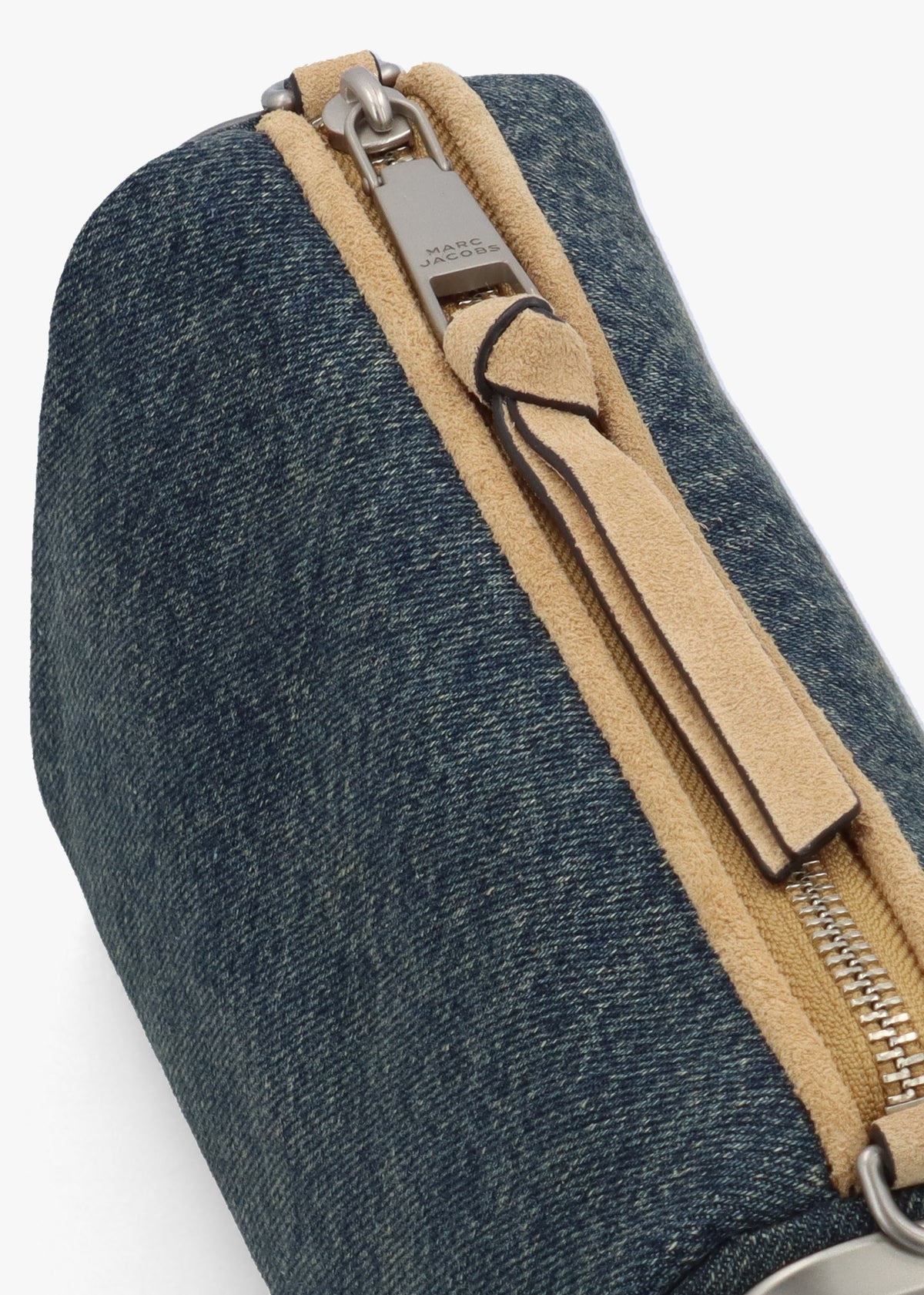 The Denim Suede Snapshot Dark Wash Indigo Shoulder Bag