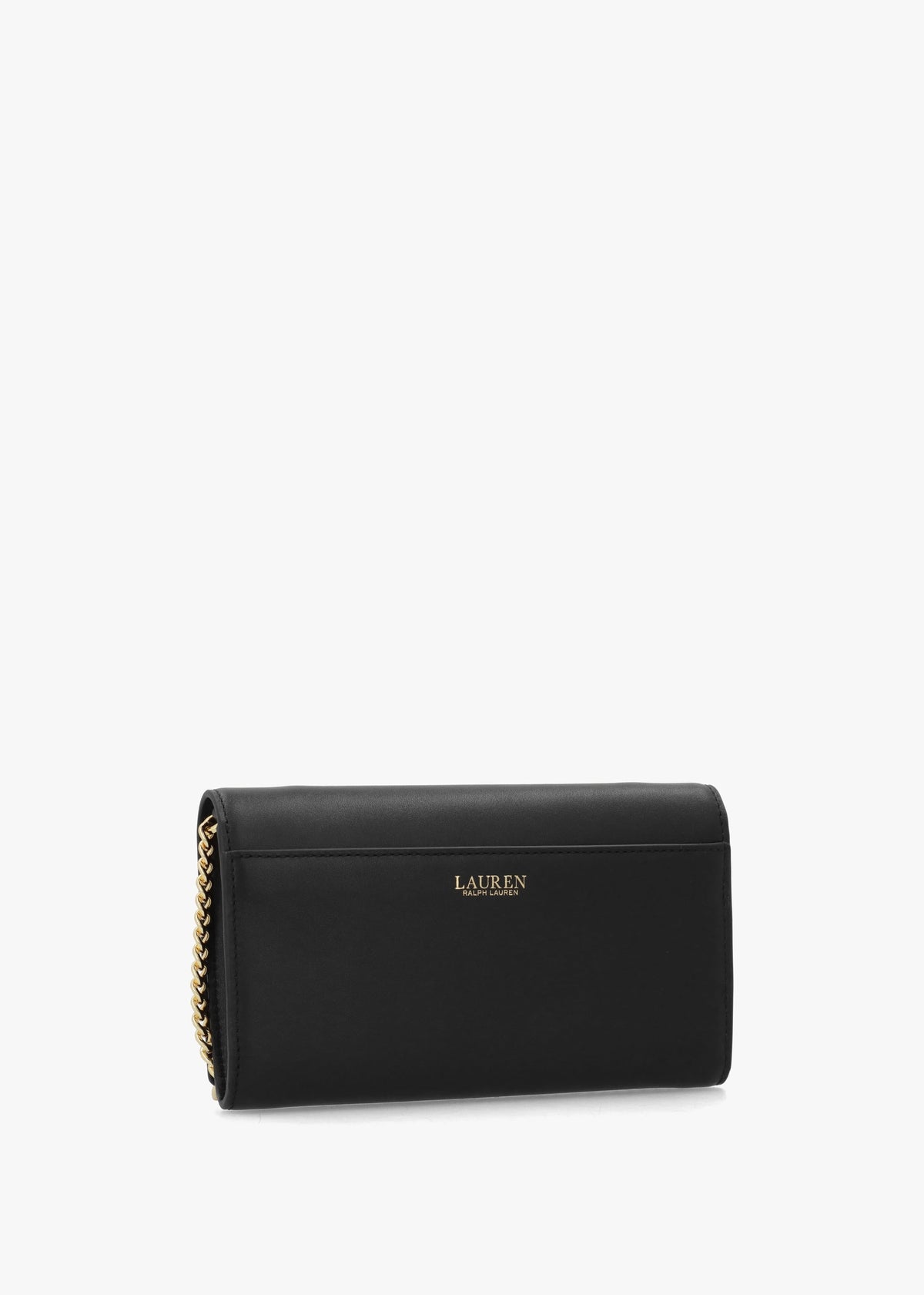 Medium Adair II Black Leather Wallet On A Chain
