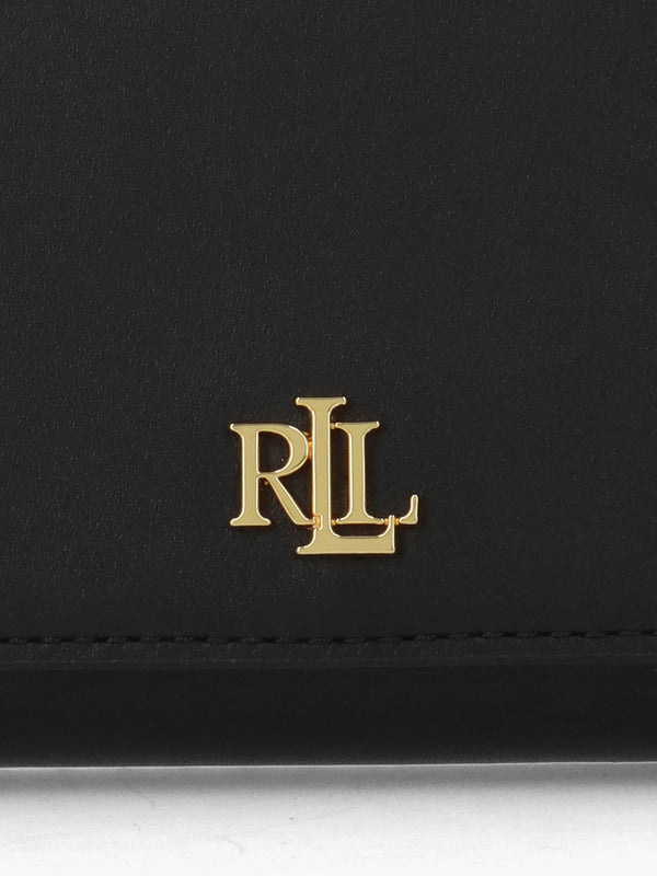 Medium Adair II Black Leather Wallet On A Chain