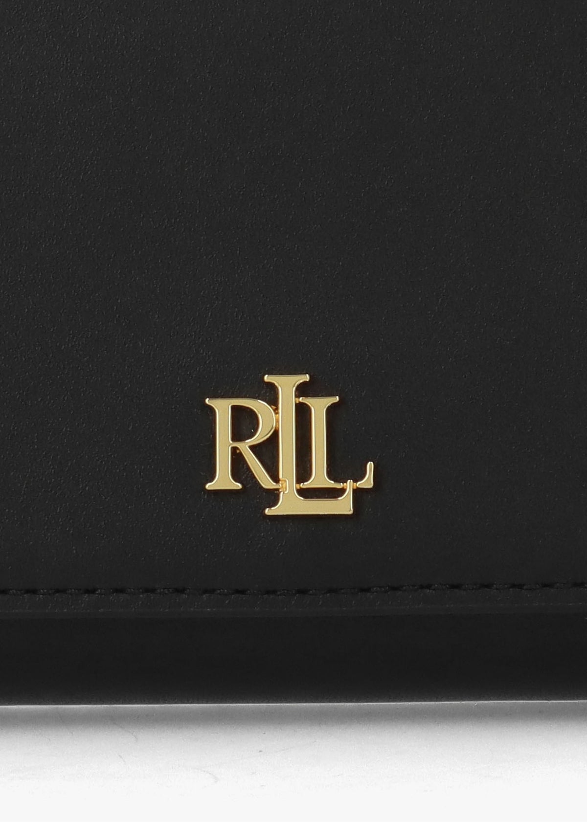 Medium Adair II Black Leather Wallet On A Chain