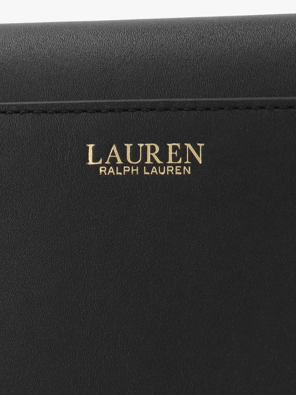 Medium Adair II Black Leather Wallet On A Chain