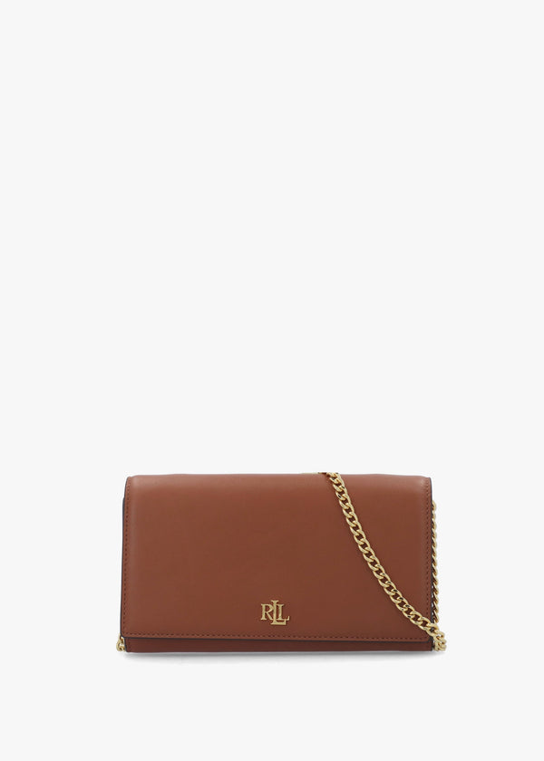 Medium Adair II Lauren Tan Leather Wallet On A Chain