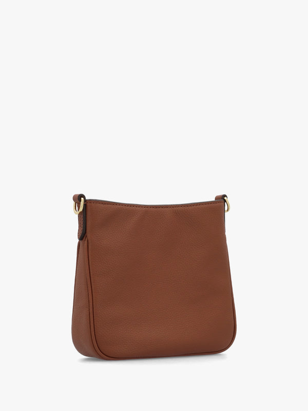 Small Cameryn Lauren Tan Leather Cross-Body Bag