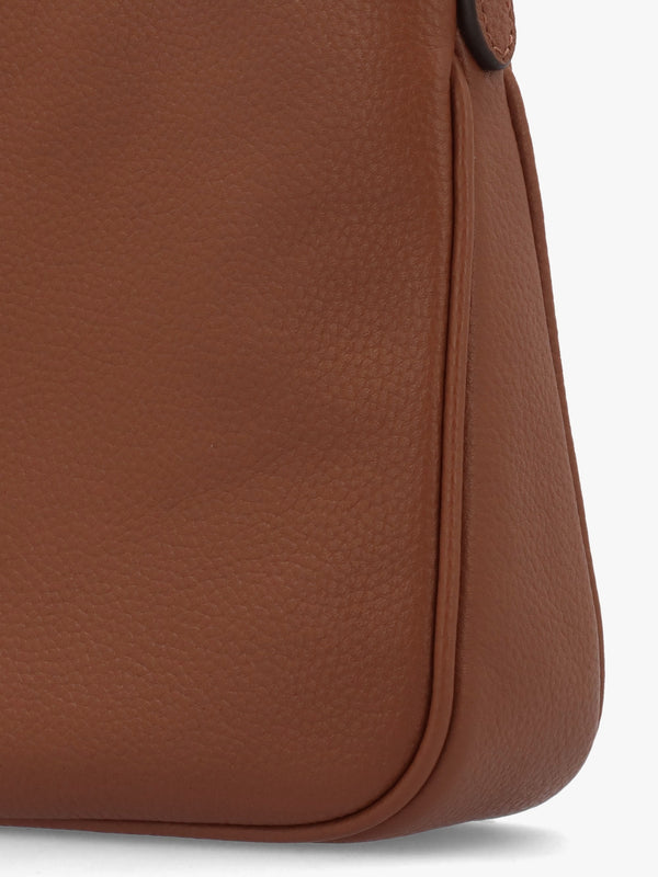 Small Cameryn Lauren Tan Leather Cross-Body Bag