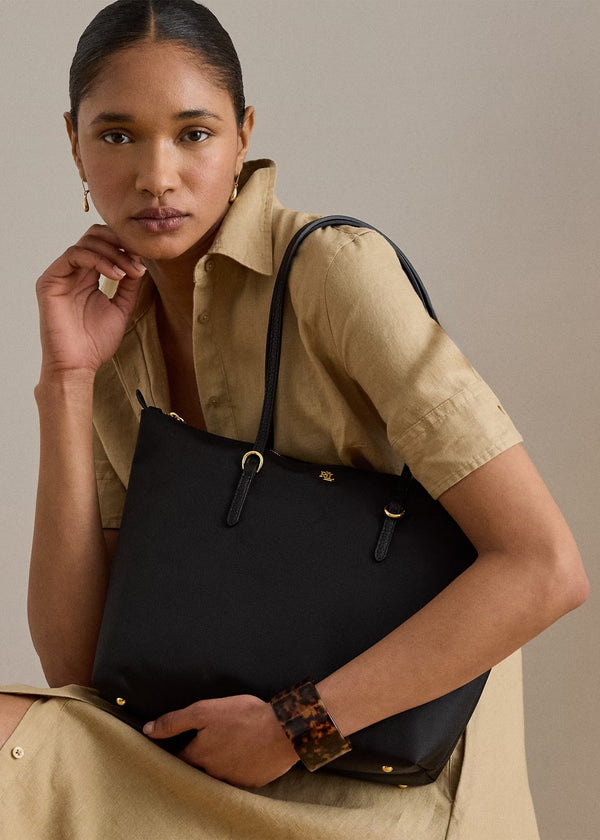 Medium Keaton 26 Black Nylon Tote Bag