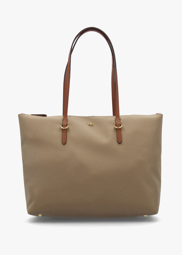 Medium Keaton 26 Clay Nylon Tote Bag