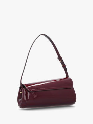 Medium Tasha East-West Red Patent Leather Shoulder Bag