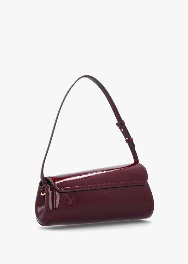 Medium Tasha East-West Red Patent Leather Shoulder Bag