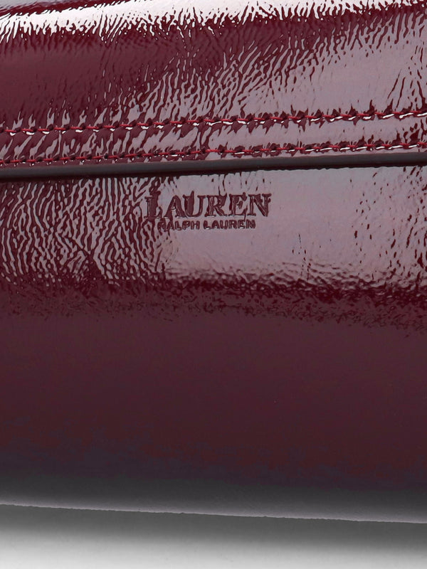 Medium Tasha East-West Red Patent Leather Shoulder Bag
