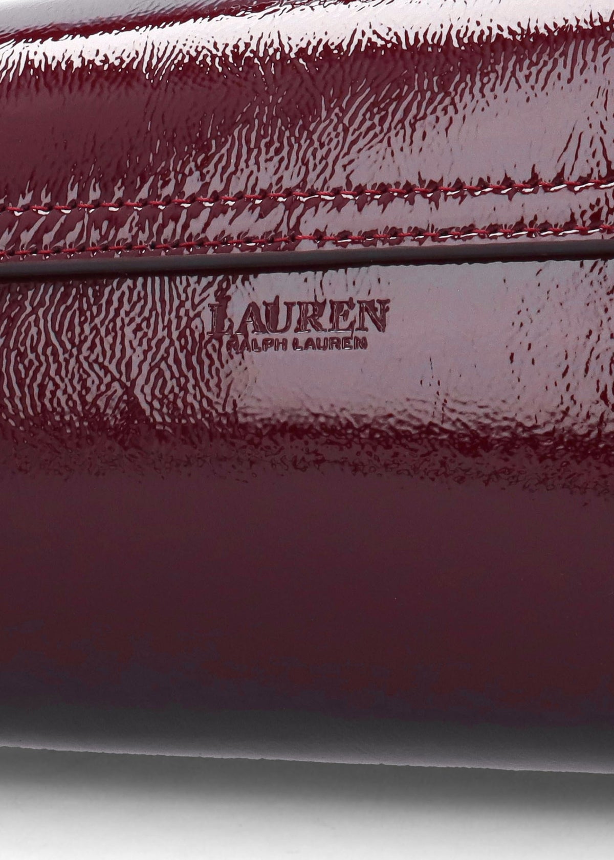 Medium Tasha East-West Red Patent Leather Shoulder Bag