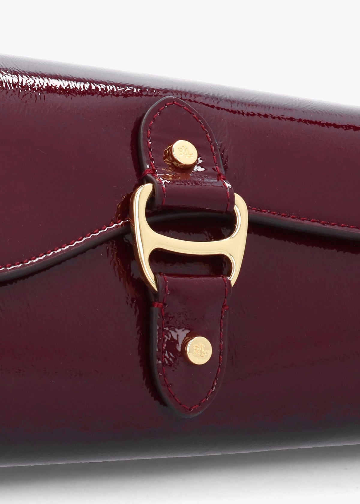 Medium Tasha East-West Red Patent Leather Shoulder Bag
