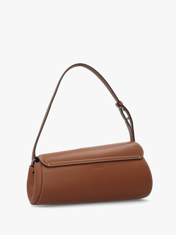 Medium Tasha East-West Lauren Tan Leather Shoulder Bag