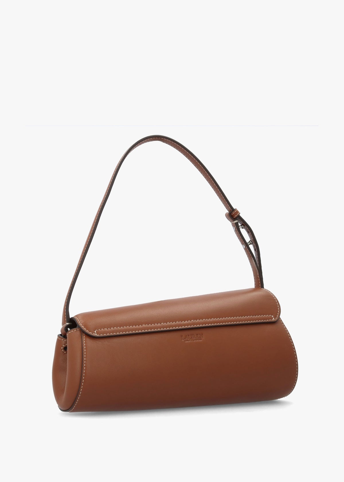 Medium Tasha East-West Lauren Tan Leather Shoulder Bag
