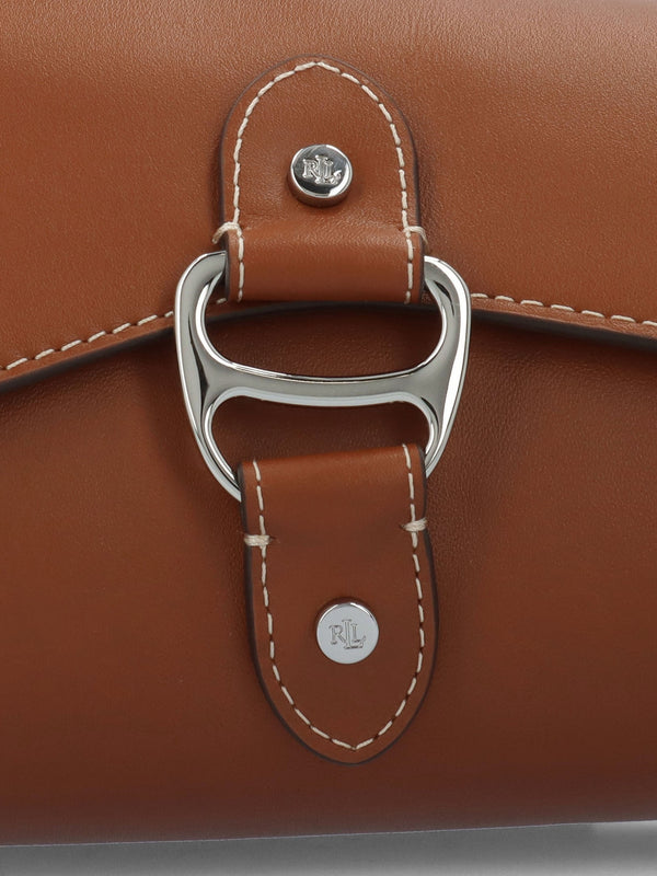 Medium Tasha East-West Lauren Tan Leather Shoulder Bag