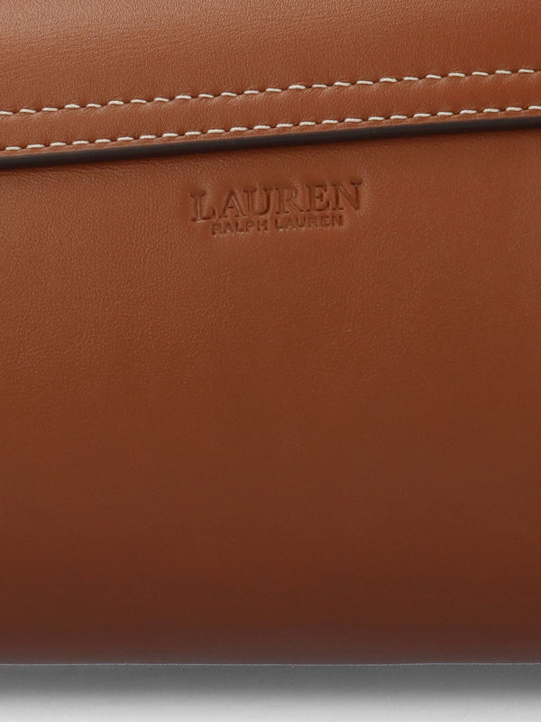 Medium Tasha East-West Lauren Tan Leather Shoulder Bag