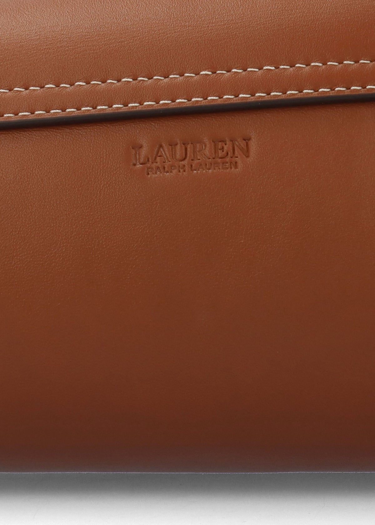 Medium Tasha East-West Lauren Tan Leather Shoulder Bag