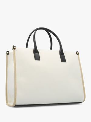 Acantha Ecru Nero Shopper Bag