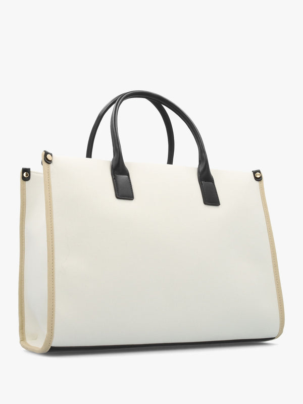 Acantha Ecru Nero Shopper Bag