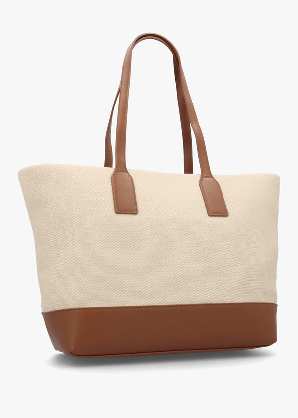Atena Naturale Cuoio Shopper Bag