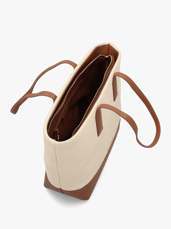 Atena Naturale Cuoio Shopper Bag
