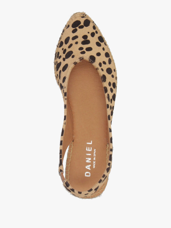 Jalmond Cheetah Pony Hair Sling Back Espadrilles