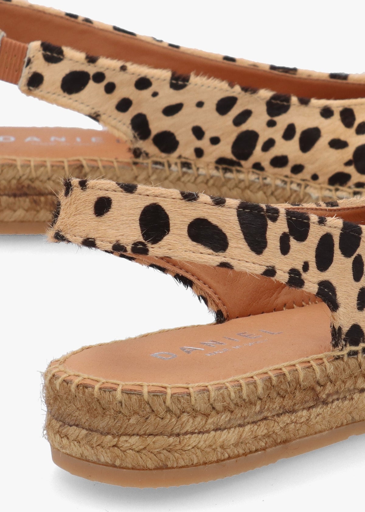 Jalmond Cheetah Pony Hair Sling Back Espadrilles