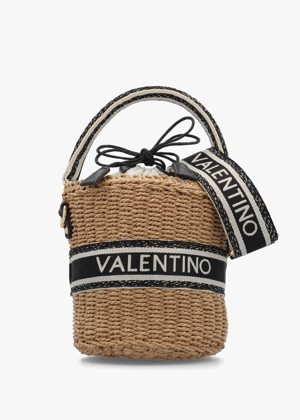 Boho Naturale Nero Woven Bucket Bag