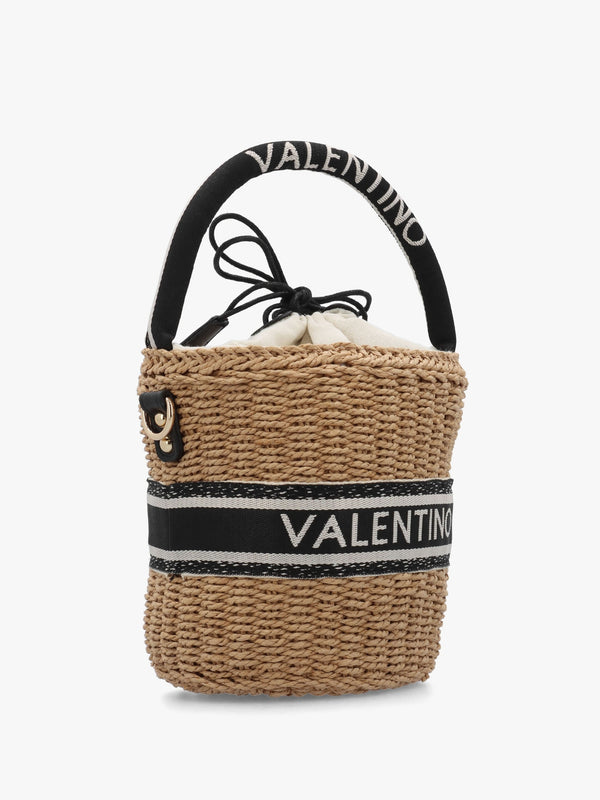 Boho Naturale Nero Woven Bucket Bag