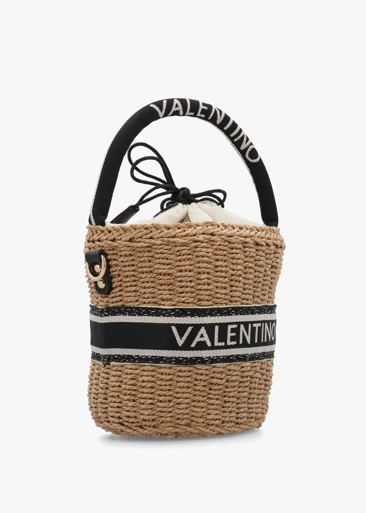 Boho Naturale Nero Woven Bucket Bag