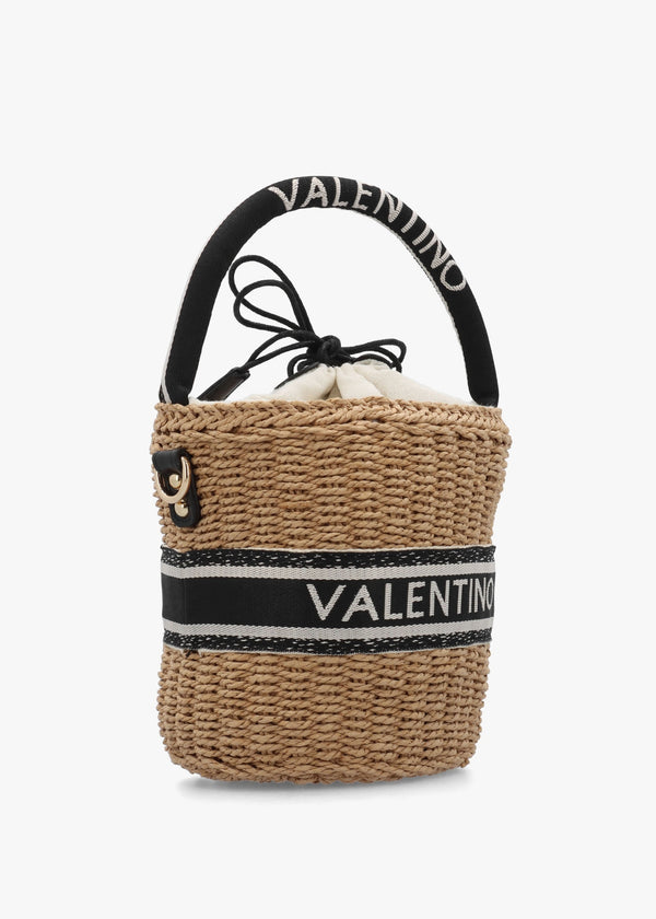Boho Naturale Nero Woven Bucket Bag