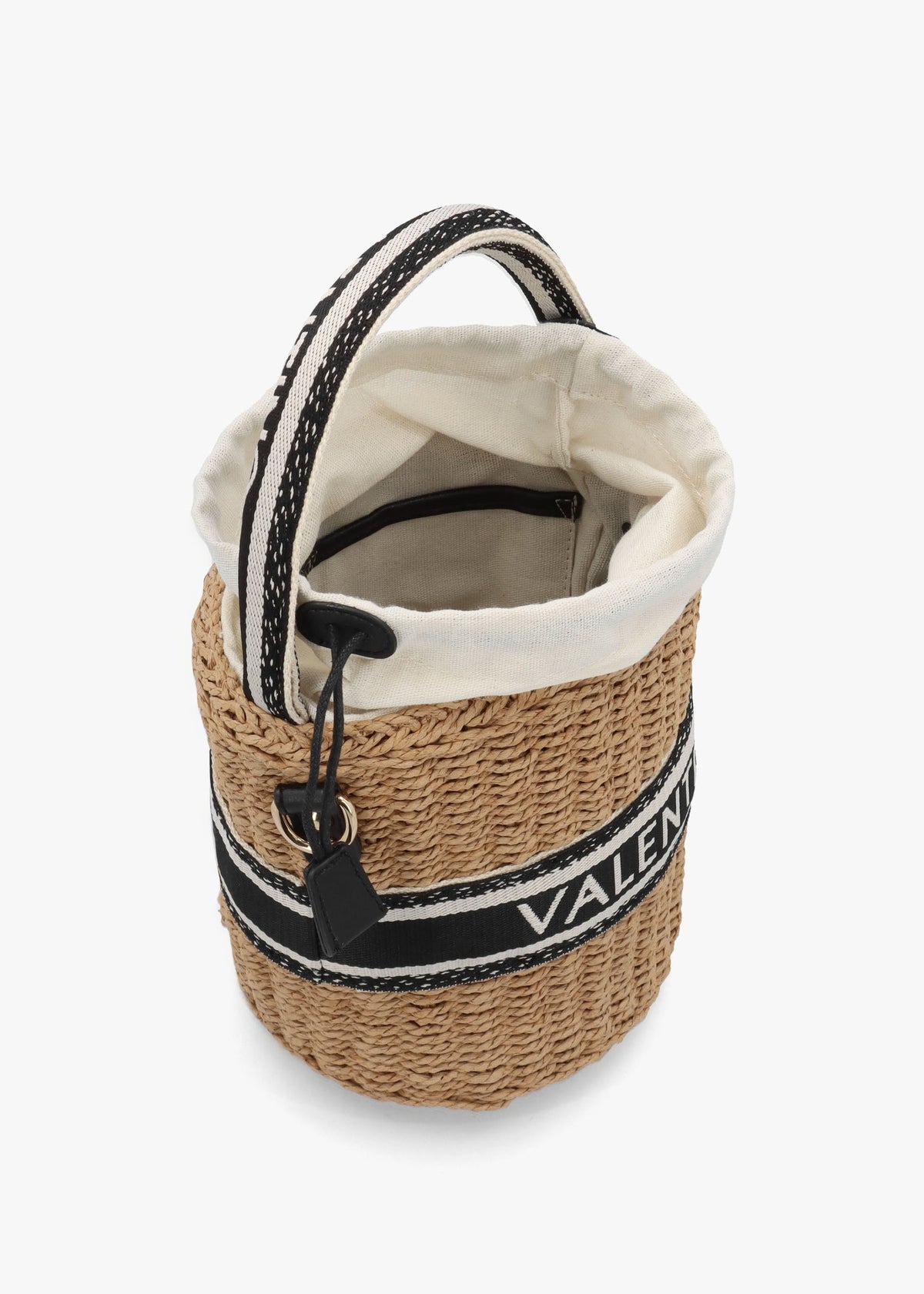 Boho Naturale Nero Woven Bucket Bag