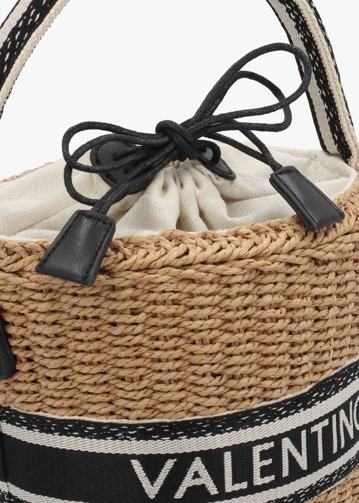 Boho Naturale Nero Woven Bucket Bag