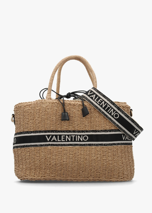 Boho Naturale Nero Woven Shopper Bag