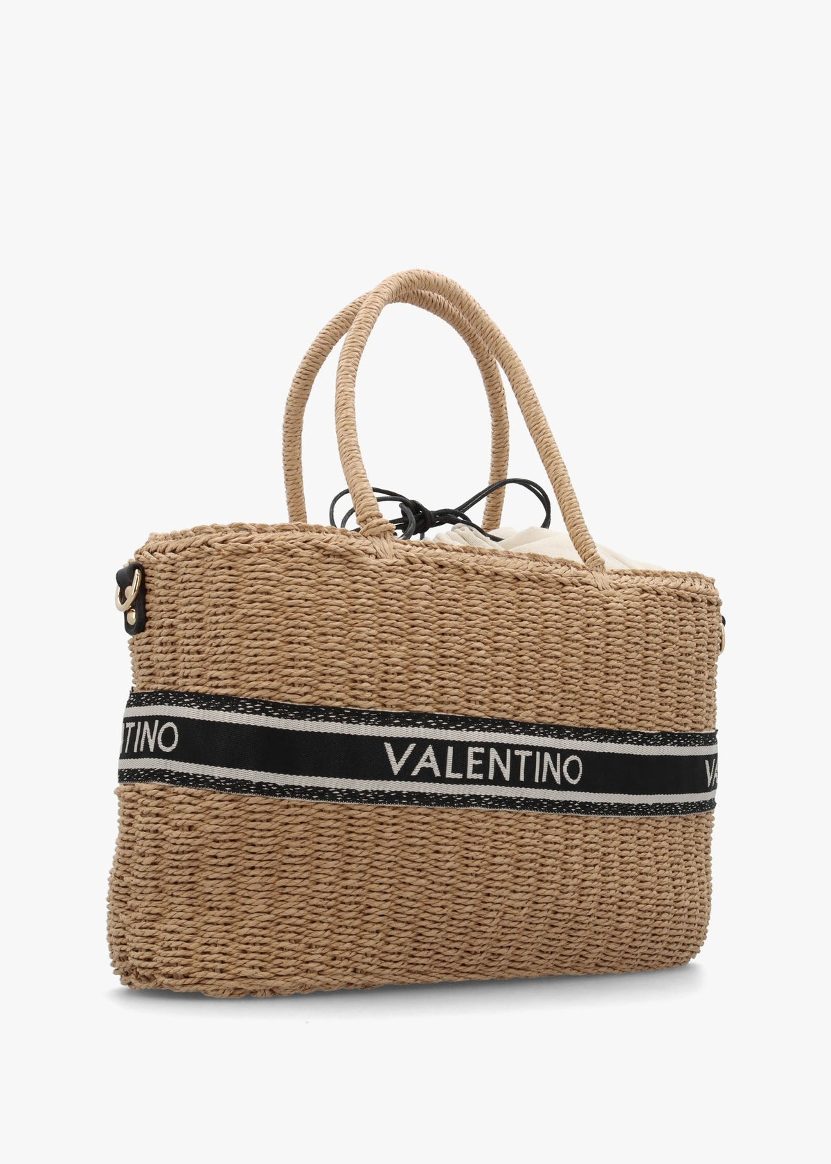 Boho Naturale Nero Woven Shopper Bag