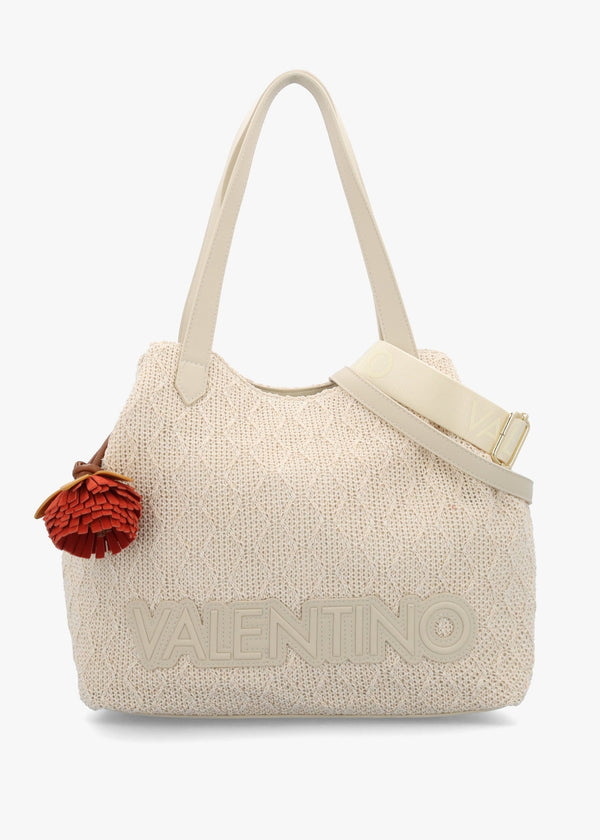 Courmayeur Ecru Woven Shopper Bag