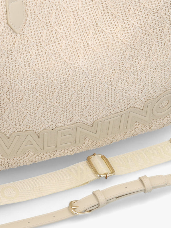 Courmayeur Ecru Woven Shopper Bag