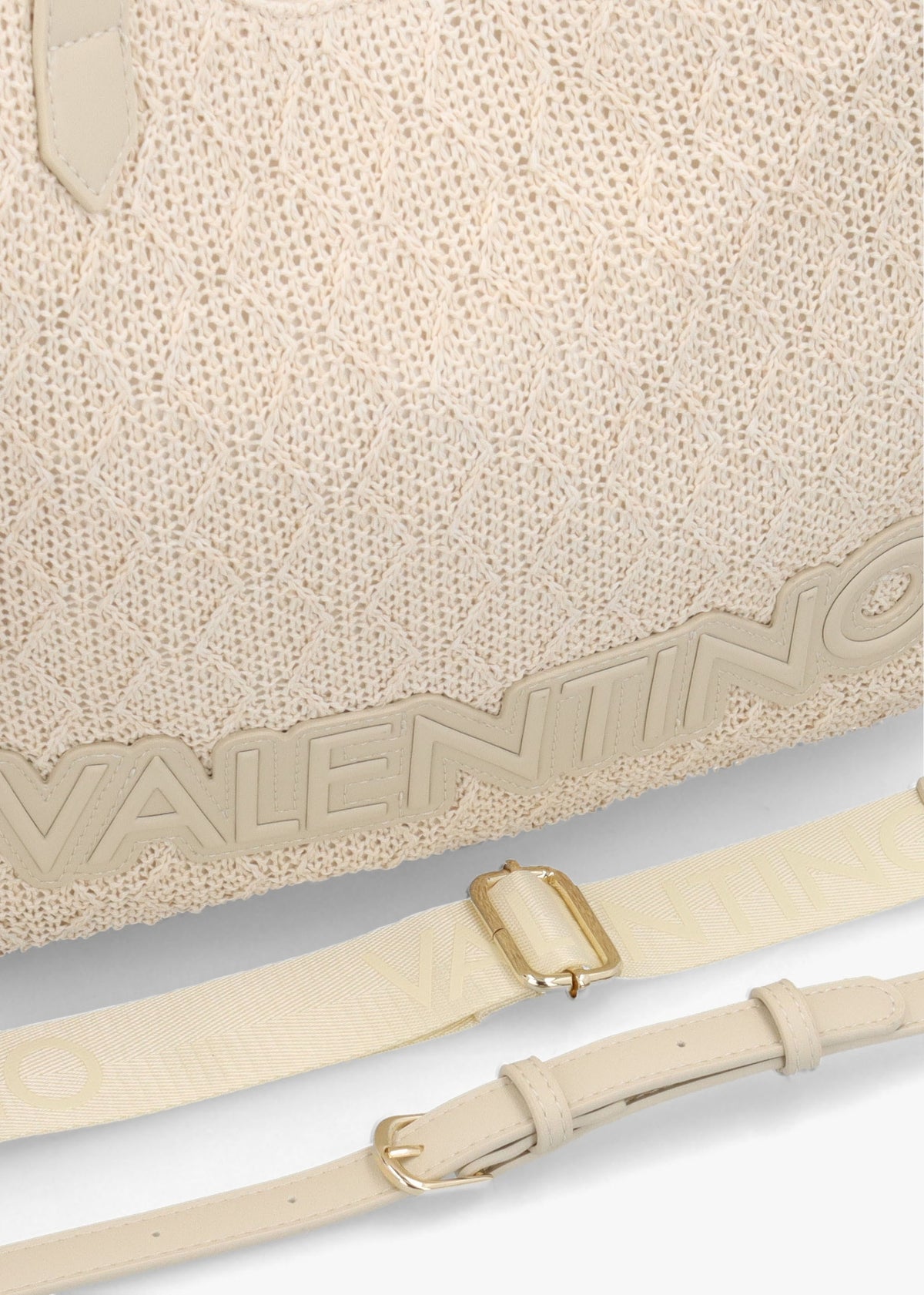 Courmayeur Ecru Woven Shopper Bag