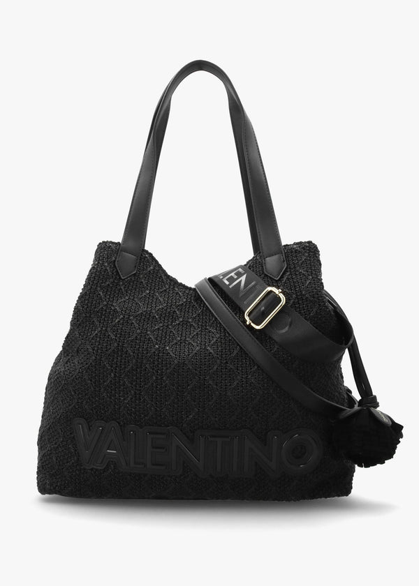 Courmayeur Nero Woven Shopper Bag