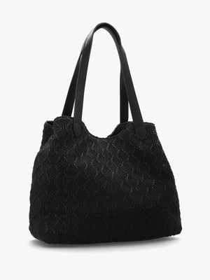 Courmayeur Nero Woven Shopper Bag