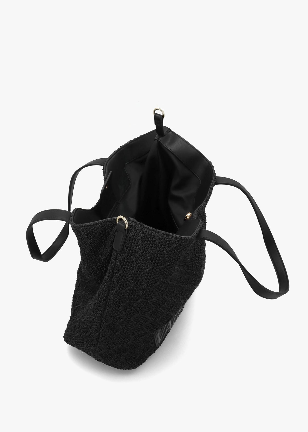 Courmayeur Nero Woven Shopper Bag