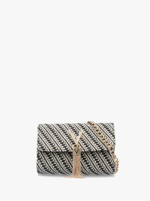 Divina Summer Nero Multi Woven Shoulder Bag